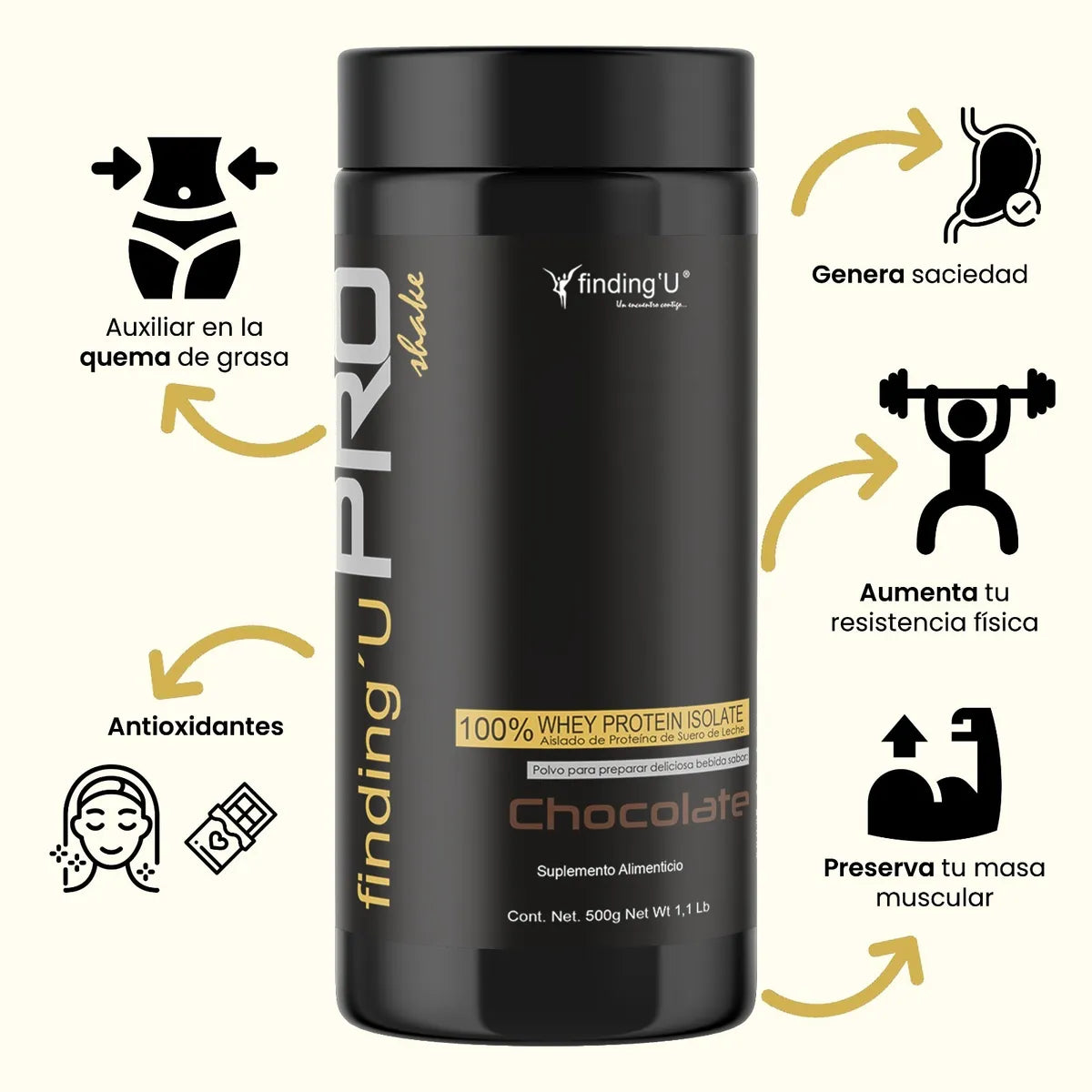 Proteína Aislada de Suero de Leche findingUPRO shake